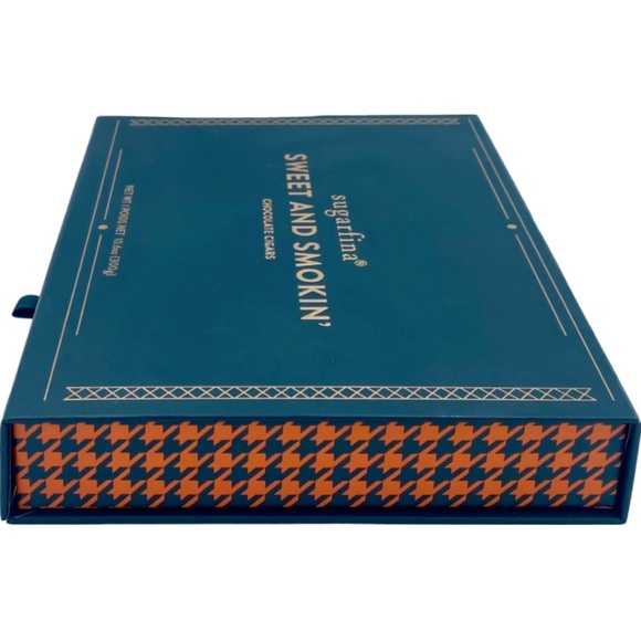 Empty Sugarfina Sweet and Smokin’ Chocolate Cigars Houndstooth Gift Box - Picture 9 of 12